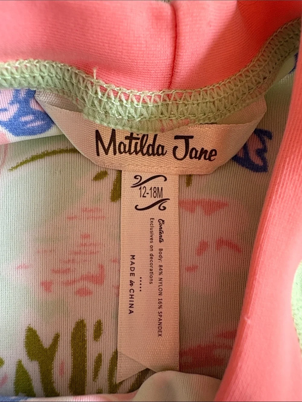 Matilda Jane Coral & Mint Floral Smocked Top